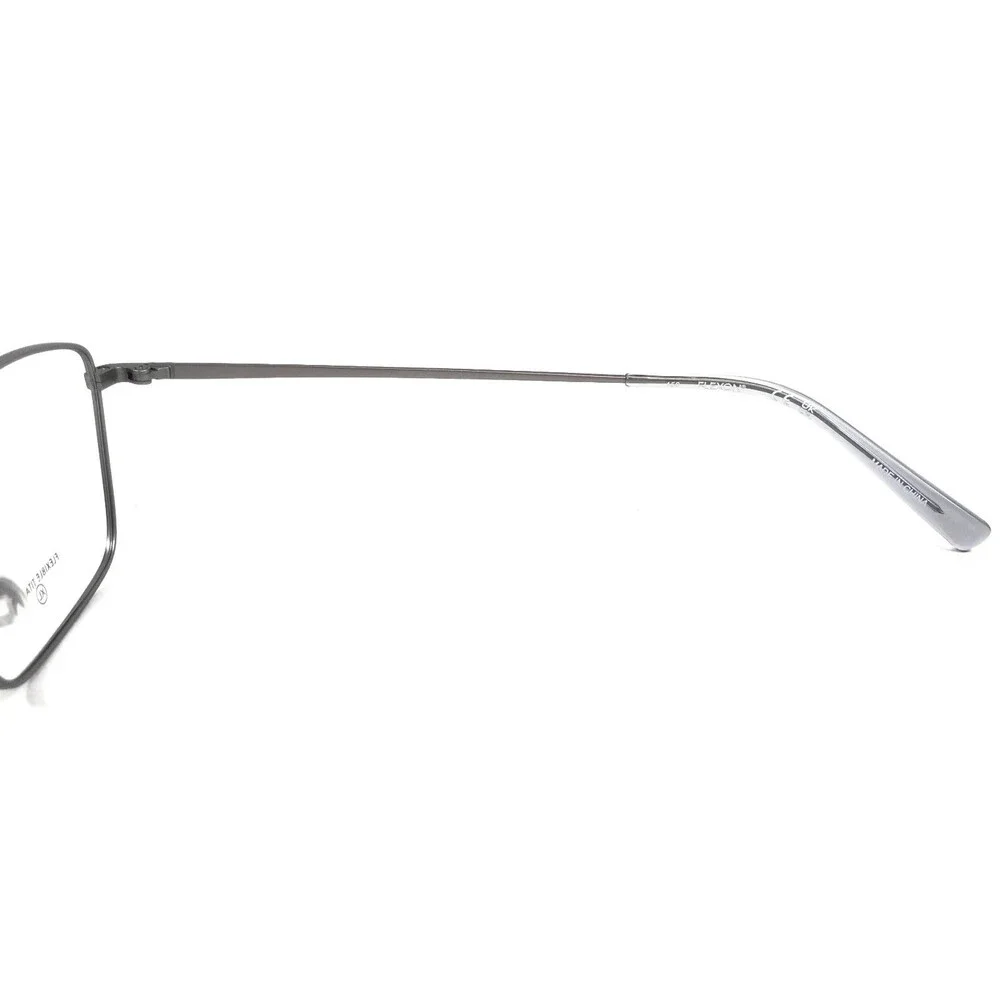 Flexon Eyeglasses Frame H6081 071 Gunmetal Rectangle Wire Rim Titanium 58-18-150